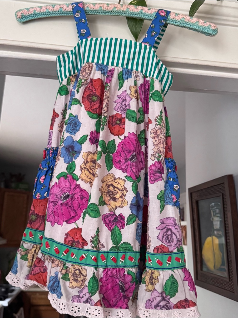 Matilda Jane Girls Tunic dress floral watermelon fruit multicolor spring summer